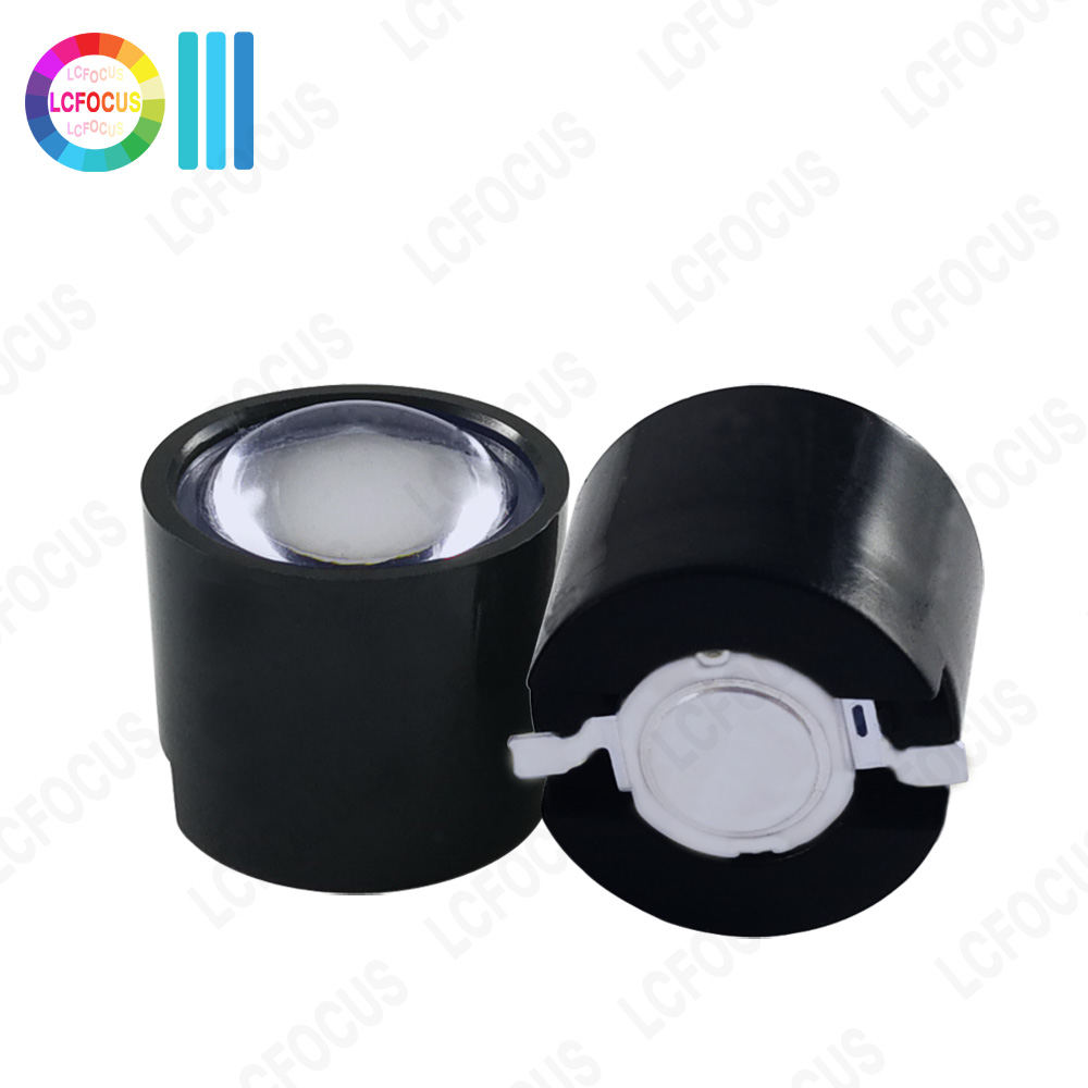 Darkroom Enlarger Lens - 15 45度IR LEDレンズフォーカスリフレクターコリメーター14.5mm、ブラックホルダー付き、1W 3W 5WハイパワーStar COBランプライトビーズ用