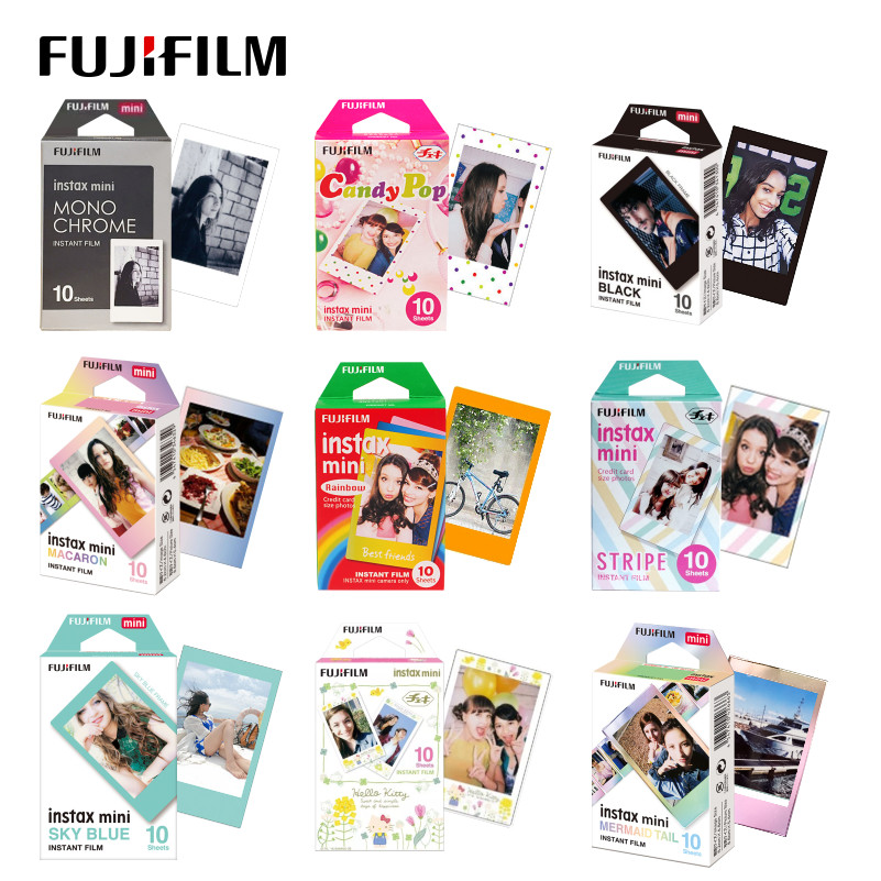 Instant Film Pack - オリジナル富士フイルムインスタックスミニ 12 11 フィルムホワイトエッジ写真用紙 1 パック
