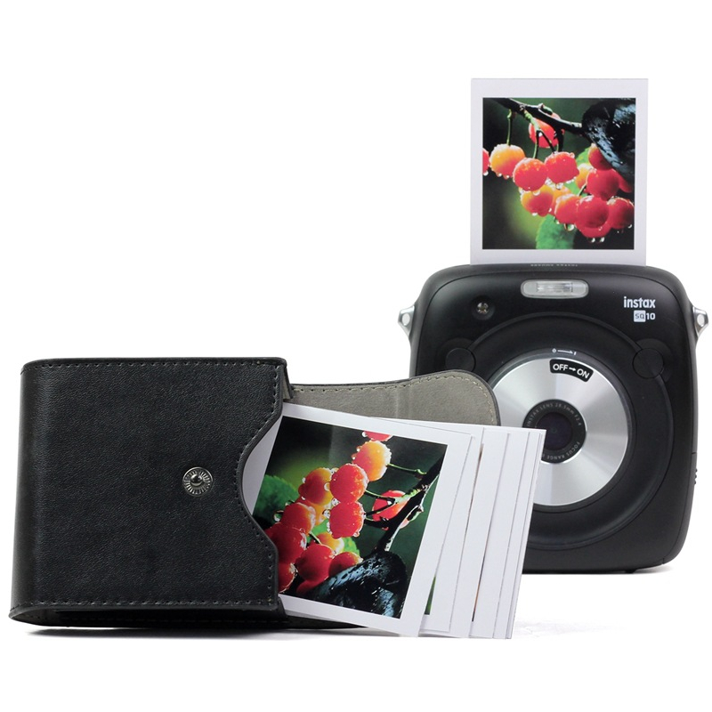 Instant Film Pack - 富士フイルム インスタックスミニフィルム用 防水PUレザー写真収納バッグ ポーチ ポケットケース 富士