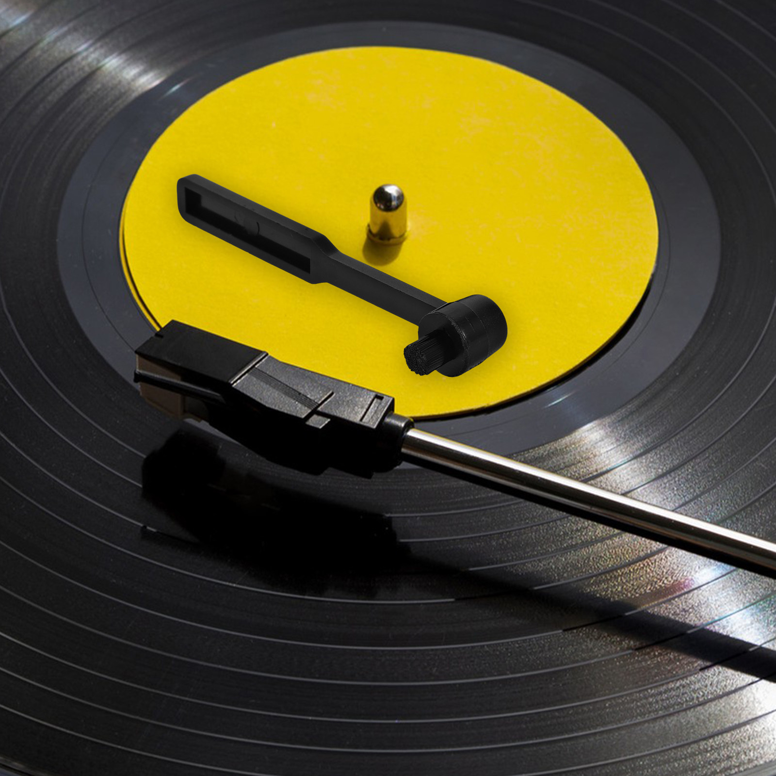 Vinyl Record Cleaner - 2個入りレコードプレーヤーニードルクリーナー、ビニールクリーニングブラシ、ターンテーブルレコード用スタイラスデバイス