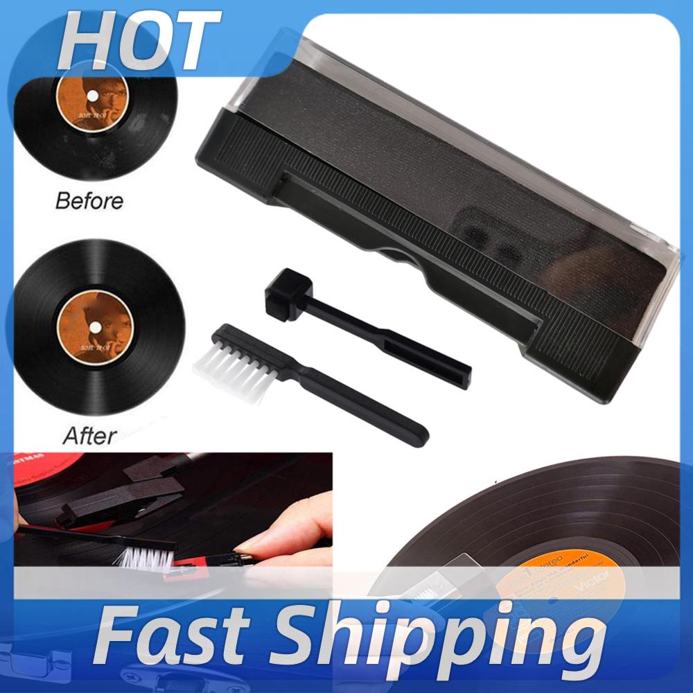 Vinyl Record Cleaner - 3 個のビニールレコードクリーナーキット レコードクリーニングブラシ クリーナー レコードクリーナー クリーニングブラシ