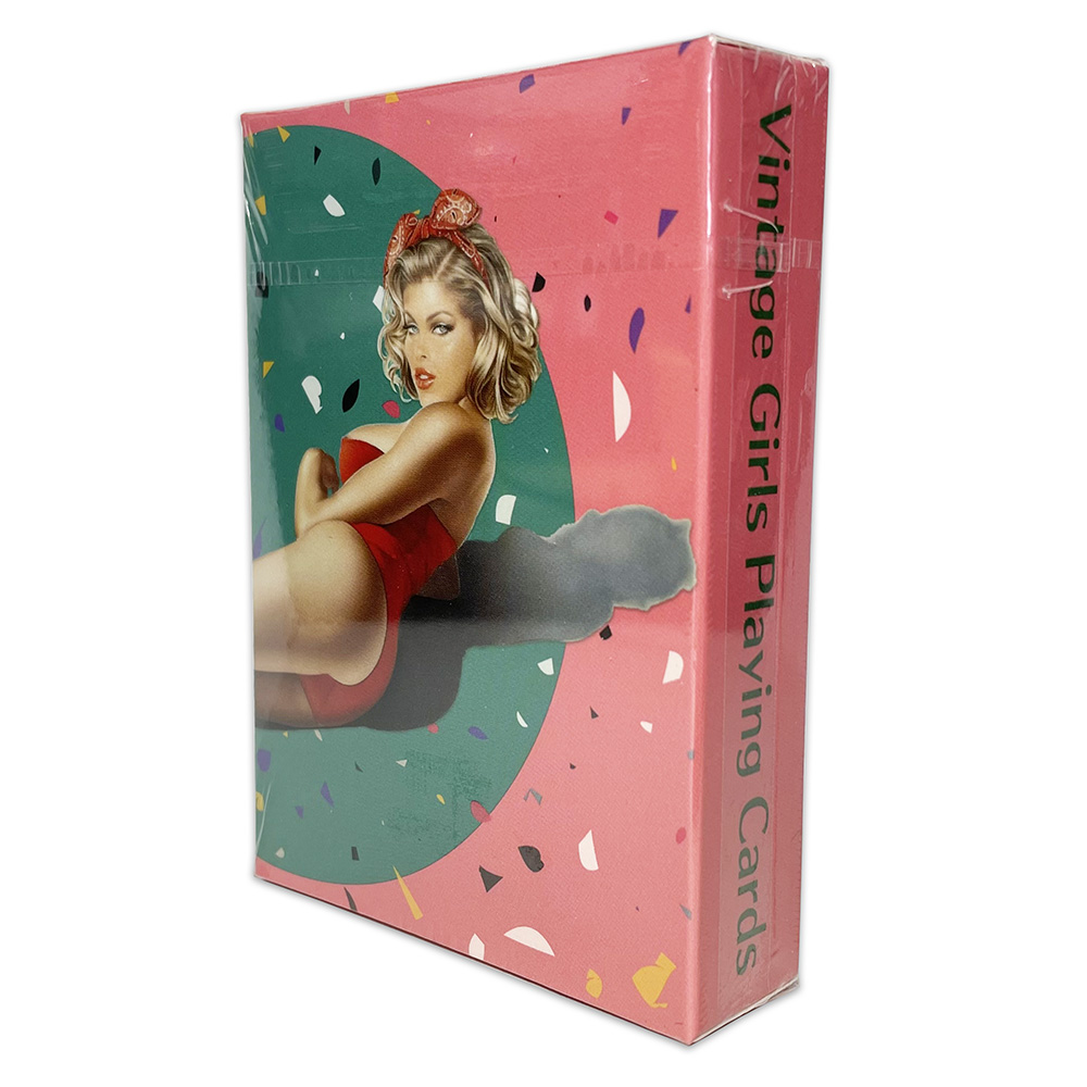 Vintage Collectible Playing Cards - レトロな若い女の子のためのセクシーなゲームポーカーカード,美しいレトロなヴィンテージポーカーコレクション