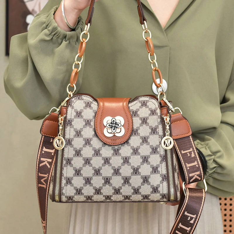 ヴィンテージ風レタープリントショルダーバッグ、ファッショナブ - Vintage Zipper のレビューと価格