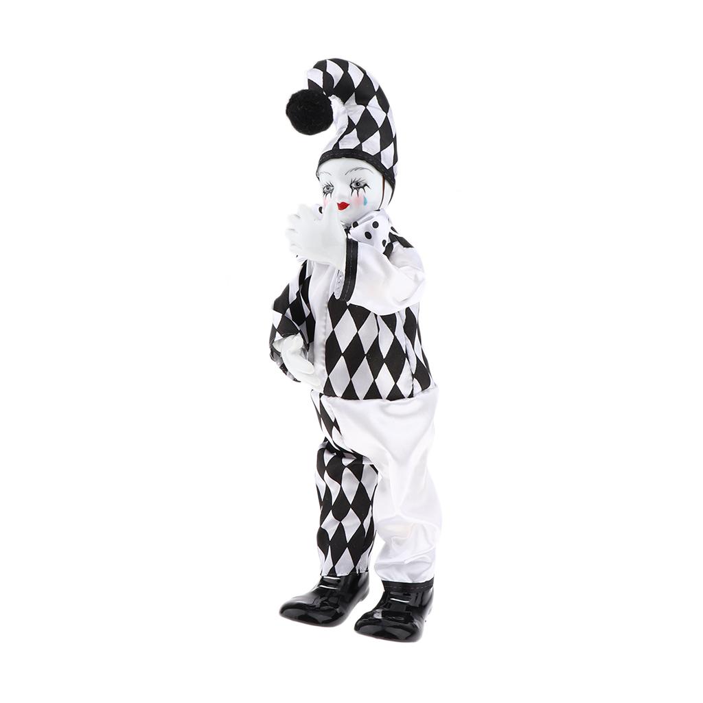 面白い磁器製ピエロ人形、ヴィンテージセラミックハーレクイン、 - Vintage Collectible Clowns のレビューと価格