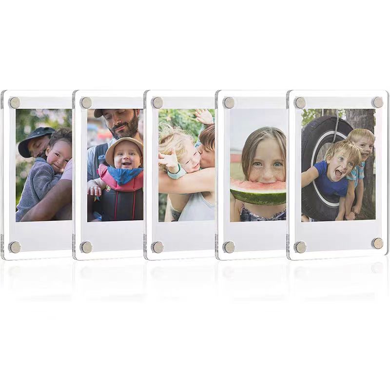1-10 パック 3 インチアクリル冷蔵庫磁気両面フォトフレ - Instant Film Pack のレビューと価格