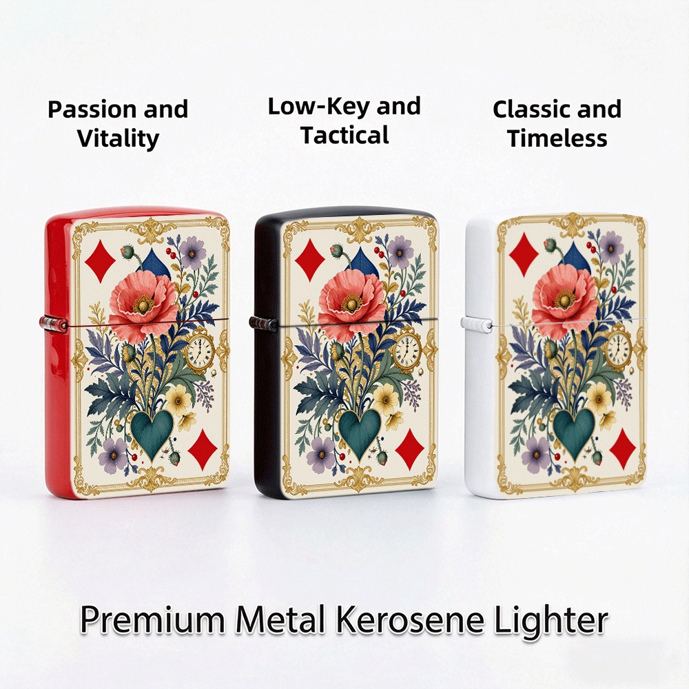 ヴィンテージタロットカードスタイルのフリップトップライター、 - Vintage Collectible Playing Cards のレビューと価格