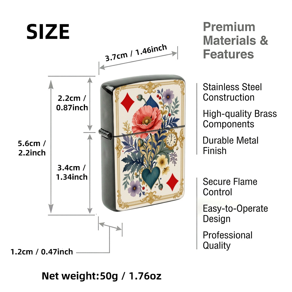 ヴィンテージタロットカードスタイルのフリップトップライター、 - Vintage Collectible Playing Cards のレビューと価格