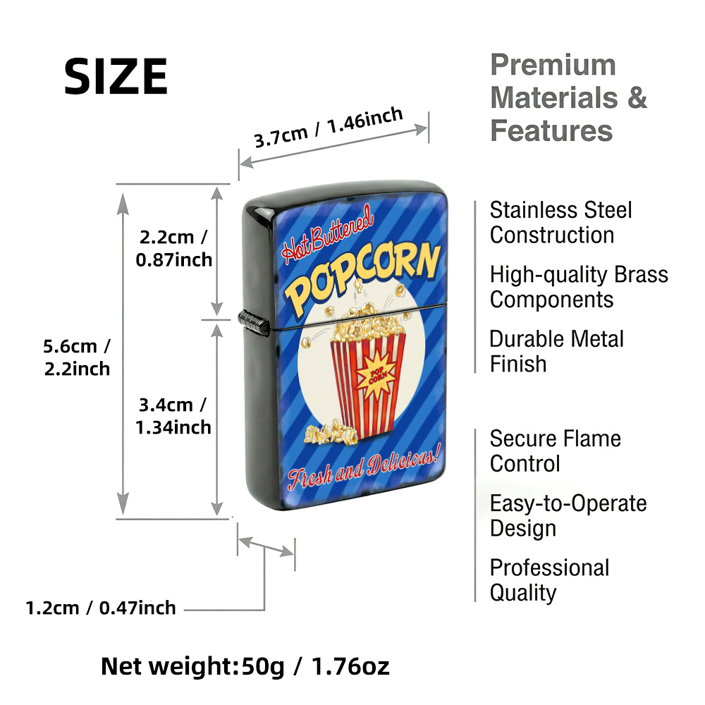 ヴィンテージフリップトップライター、ホットバターポップコーン - Vintage Collectible Lighters のレビューと価格