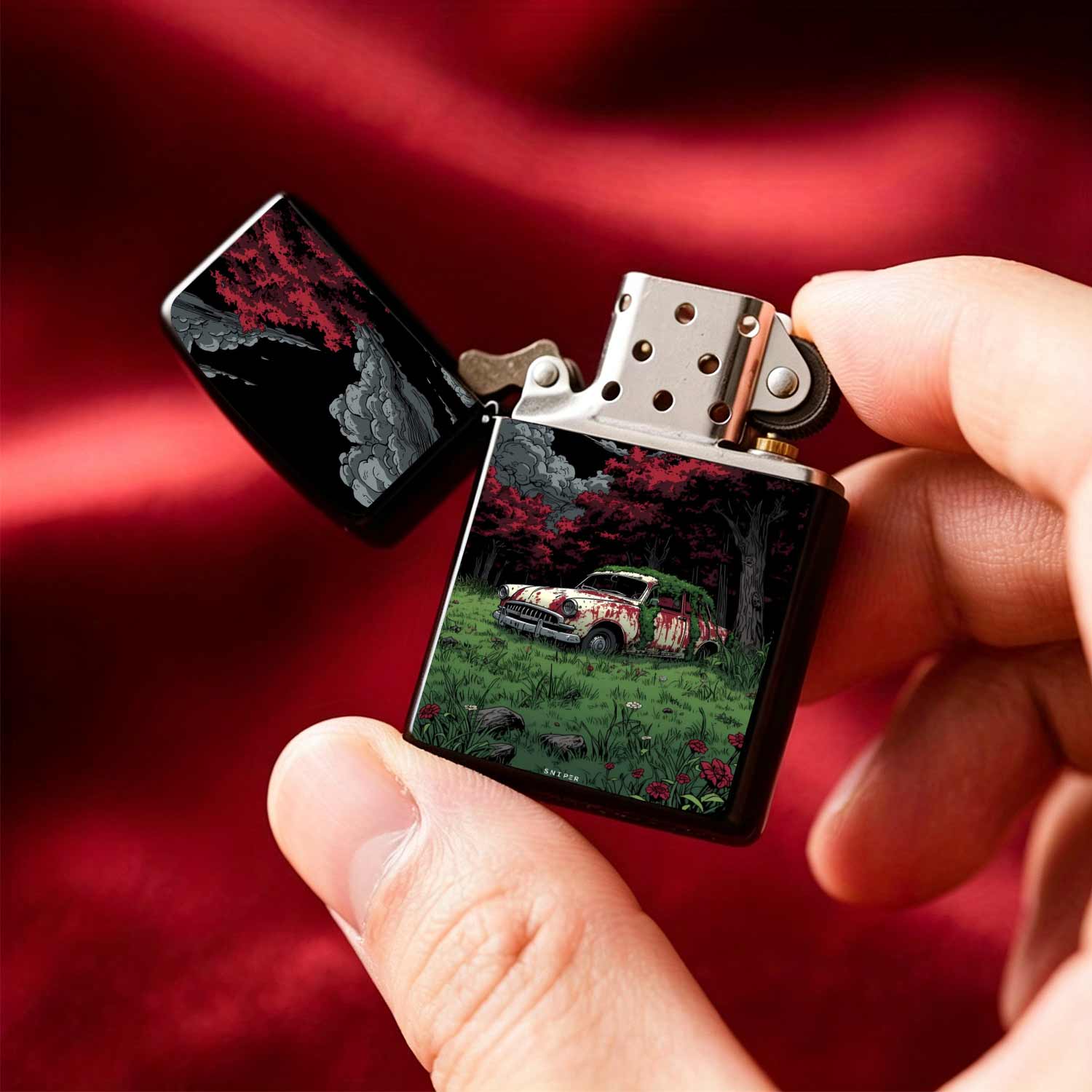 再利用可能なフリップトップポケット防風灯油ライター、ヴィンテ - Vintage Collectible Lighters のレビューと価格
