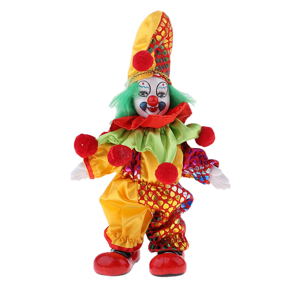 ピエロ人形 磁器製 手作り 収集価値のある人形 可動式人形  - Vintage Collectible Clowns のレビューと価格