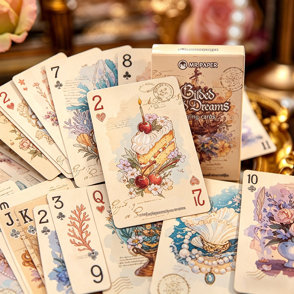 55枚入り ヴィンテージ風プレイングカード (57*88mm - Vintage Collectible Playing Cards のレビューと価格