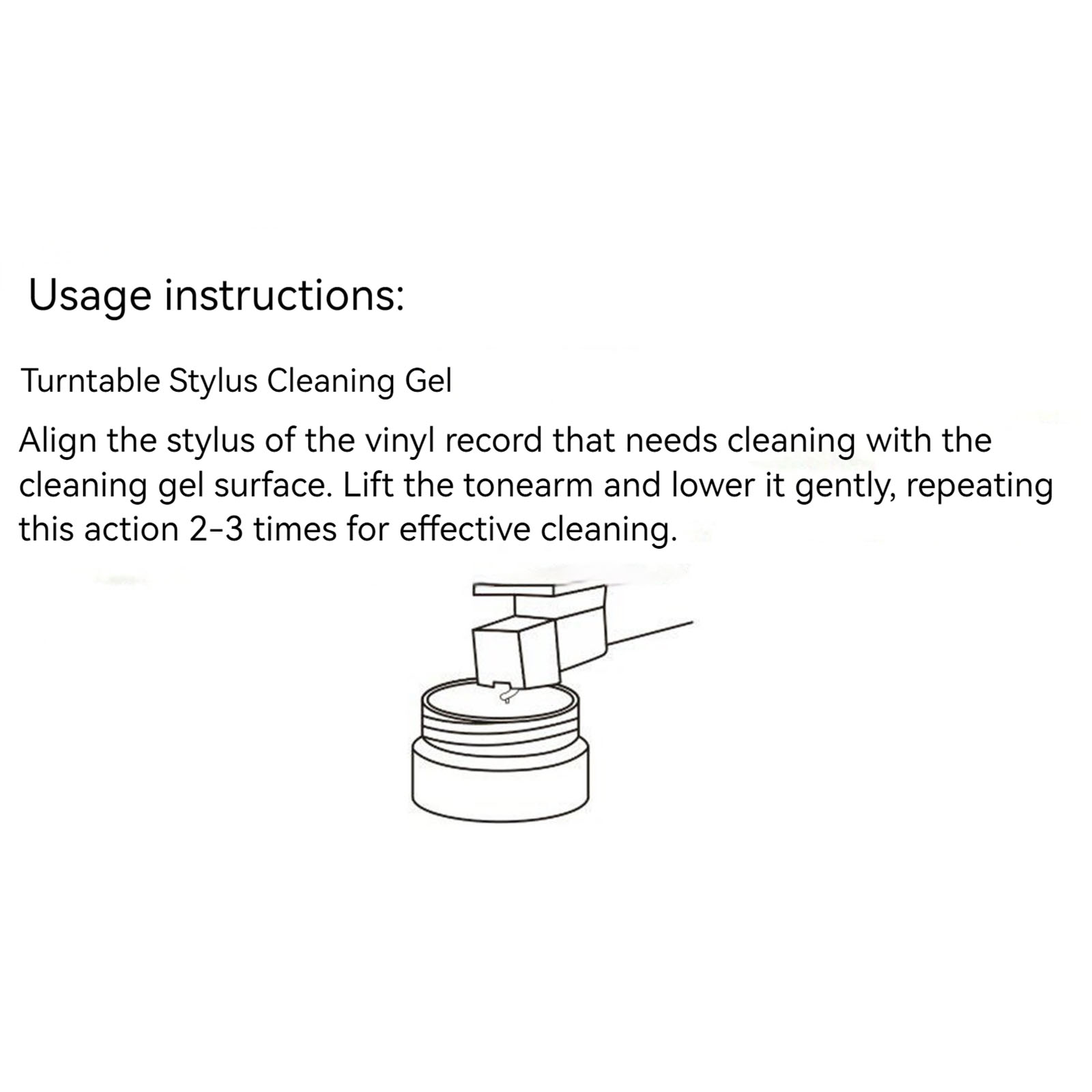 スタイラスクリーニング接着剤 再利用可能なダストフリーニード - Vinyl Record Cleaner のレビューと価格