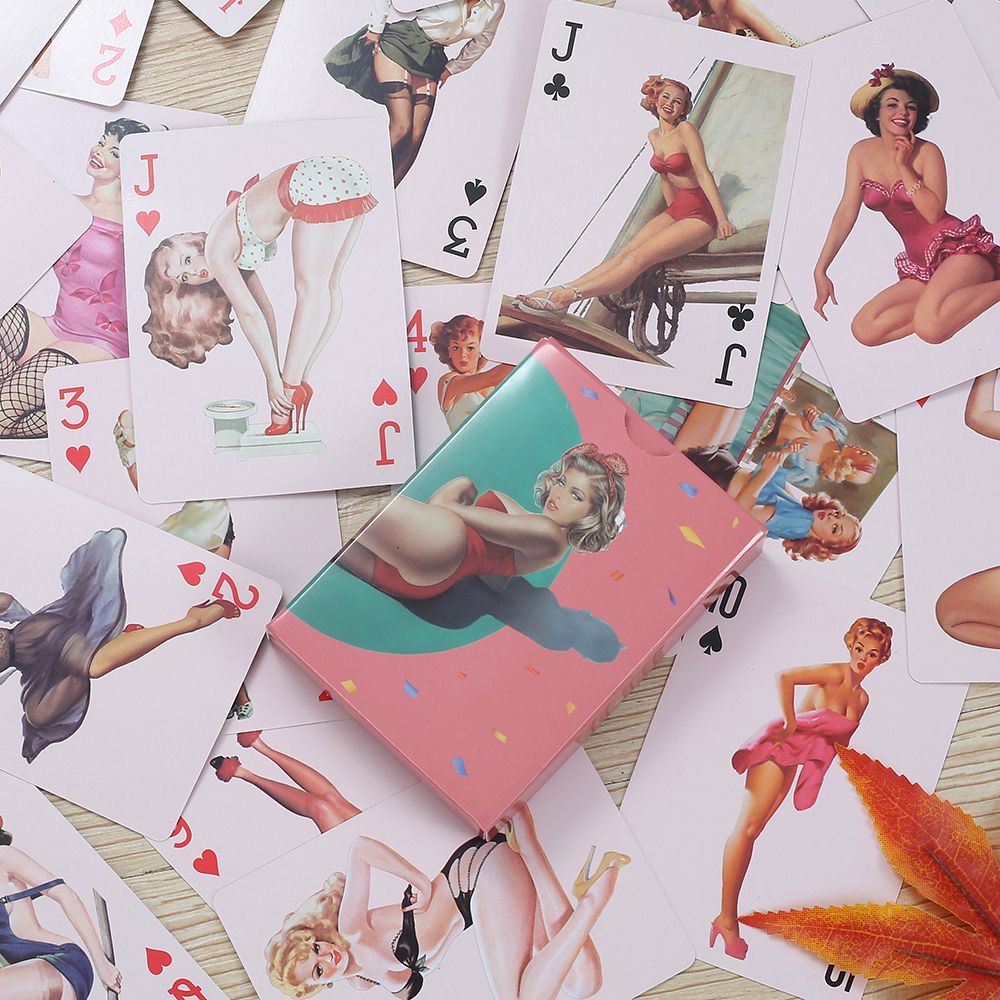 ヴィンテージセクシーなビキニビューティートランプ、かわいい女 - Vintage Collectible Playing Cards のレビューと価格