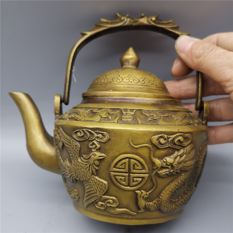 アンティーク調手工芸品コレクション：ヴィンテージ真鍮龍鳳ティ - Vintage Collectible Market のレビューと価格