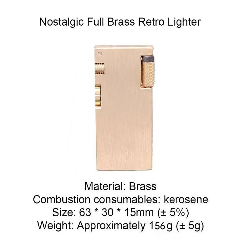 手作り真鍮製トレンチ燃料オイルライター ヴィンテージ ダブル - Vintage Collectible Lighters のレビューと価格