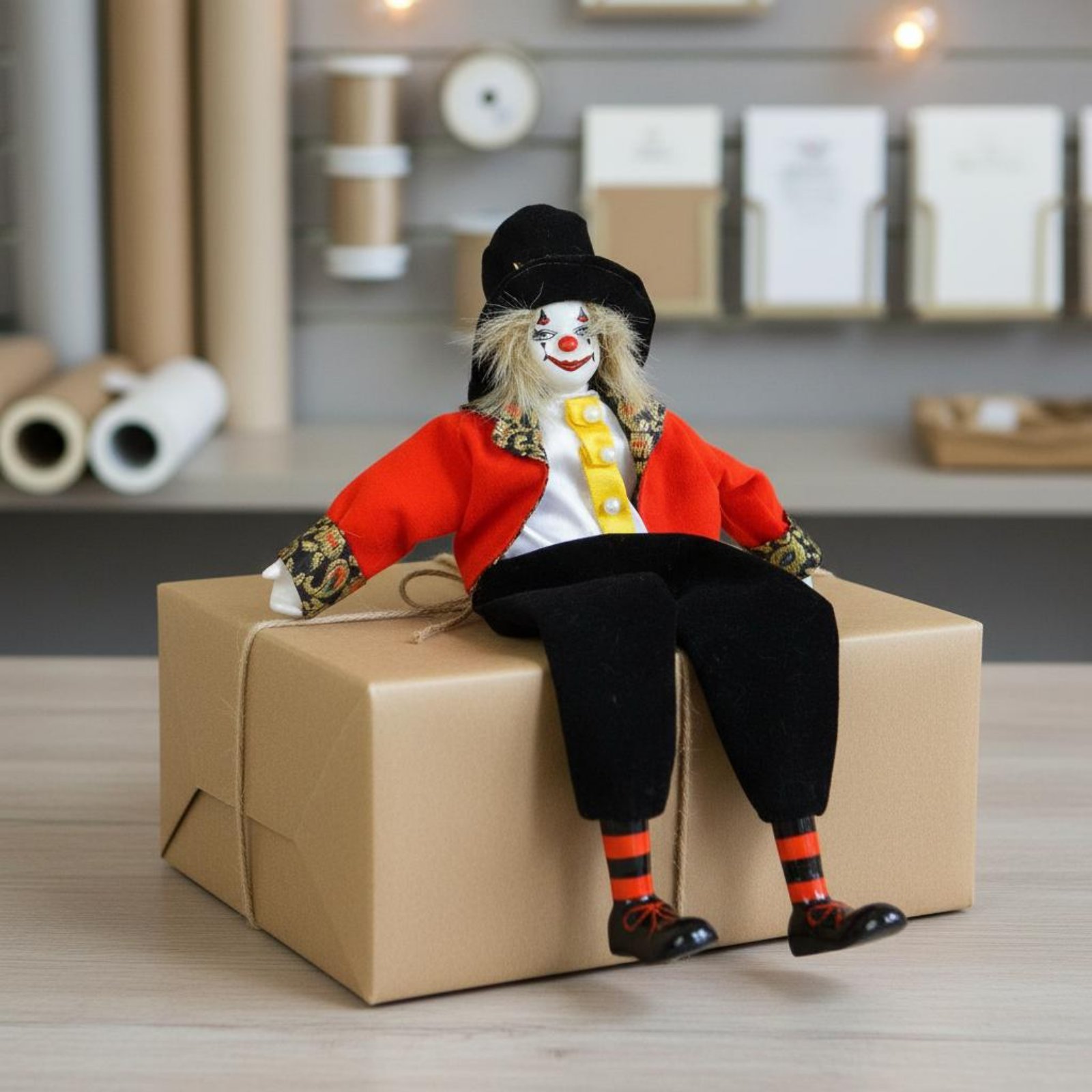 ソフトレッグピエロ人形コレクタブルアイテム磁器ピエロ人形座り - Vintage Collectible Clowns のレビューと価格