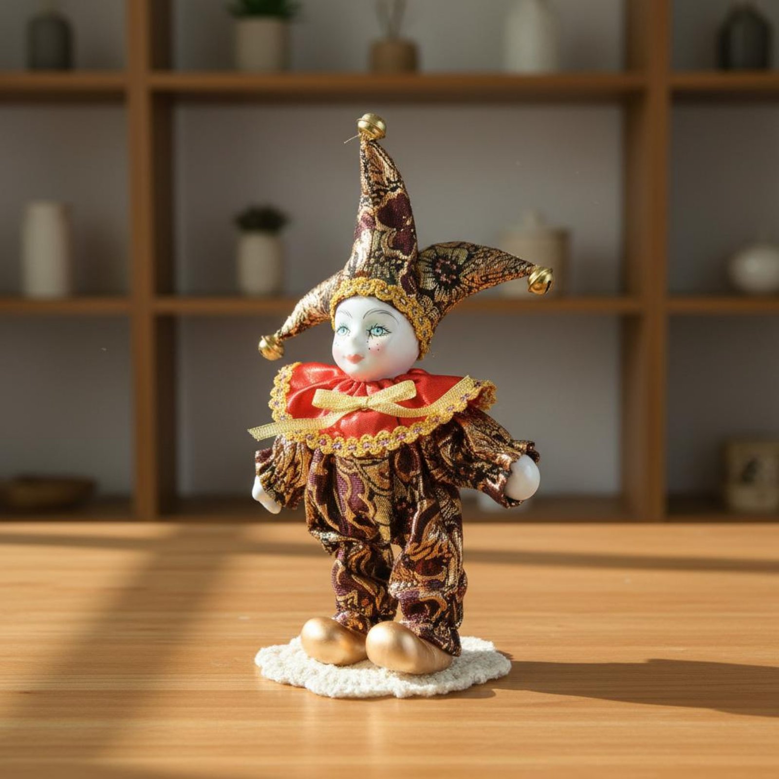イタリアの幸運のお守り人形、手作りのヴィンテージ風ピエロの置 - Vintage Collectible Clowns のレビューと価格