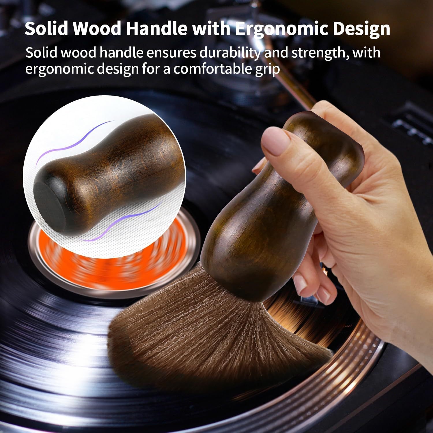 ソリッドビニールレコードクリーニングブラシ - LP蓄音機レ - Vinyl Record Cleaner のレビューと価格