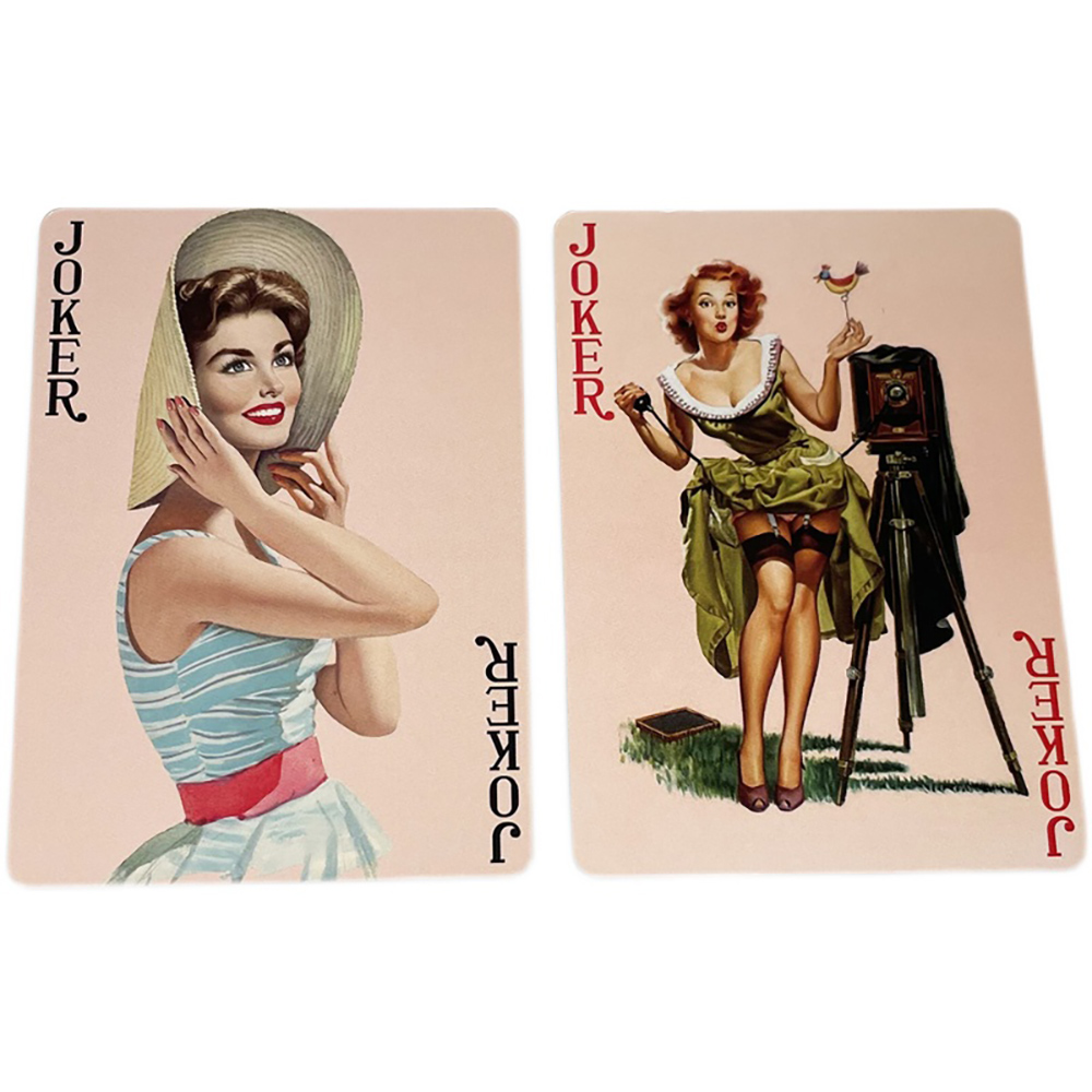 レトロな若い女の子のためのセクシーなゲームポーカーカード,美 - Vintage Collectible Playing Cards のレビューと価格