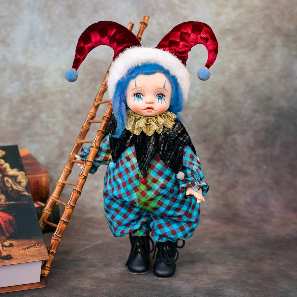 ハロウィンギフト 14インチ セラミックピエロ人形 ヴィンテ - Vintage Collectible Clowns のレビューと価格