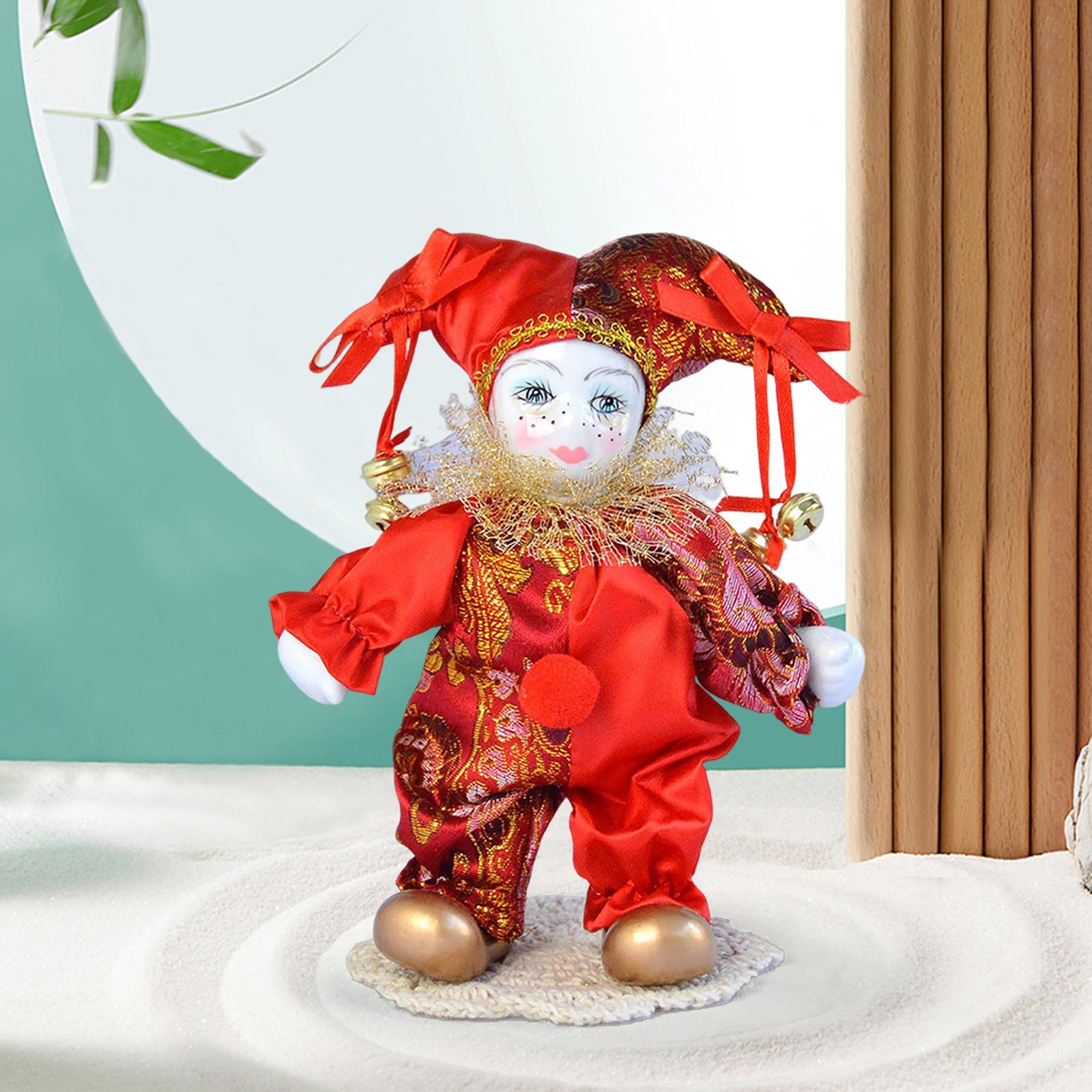 7インチのピエロ人形、アンティークドール、ヴィンテージの手作 - Vintage Collectible Clowns のレビューと価格